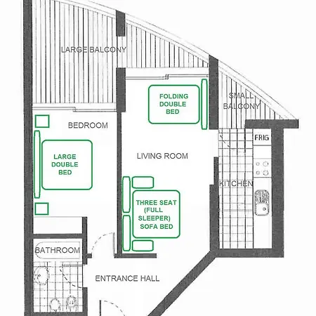 Apartman Clube Mar Flat T1 *